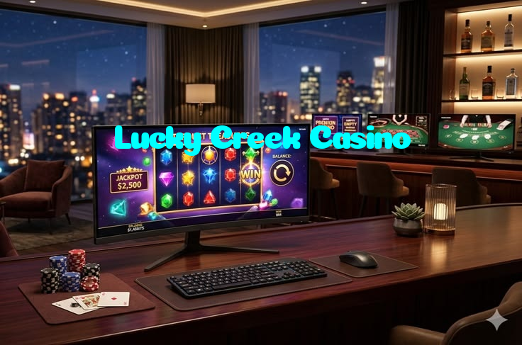 Lucky Creek Casino casino presented on mobile device in Pakistan with slots and live games